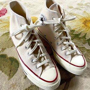 Chuck Taylor 70s Parchment Size  7 1/2 Woman’s -Worn Once!